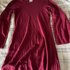 Elegant Burgundy Women's dress